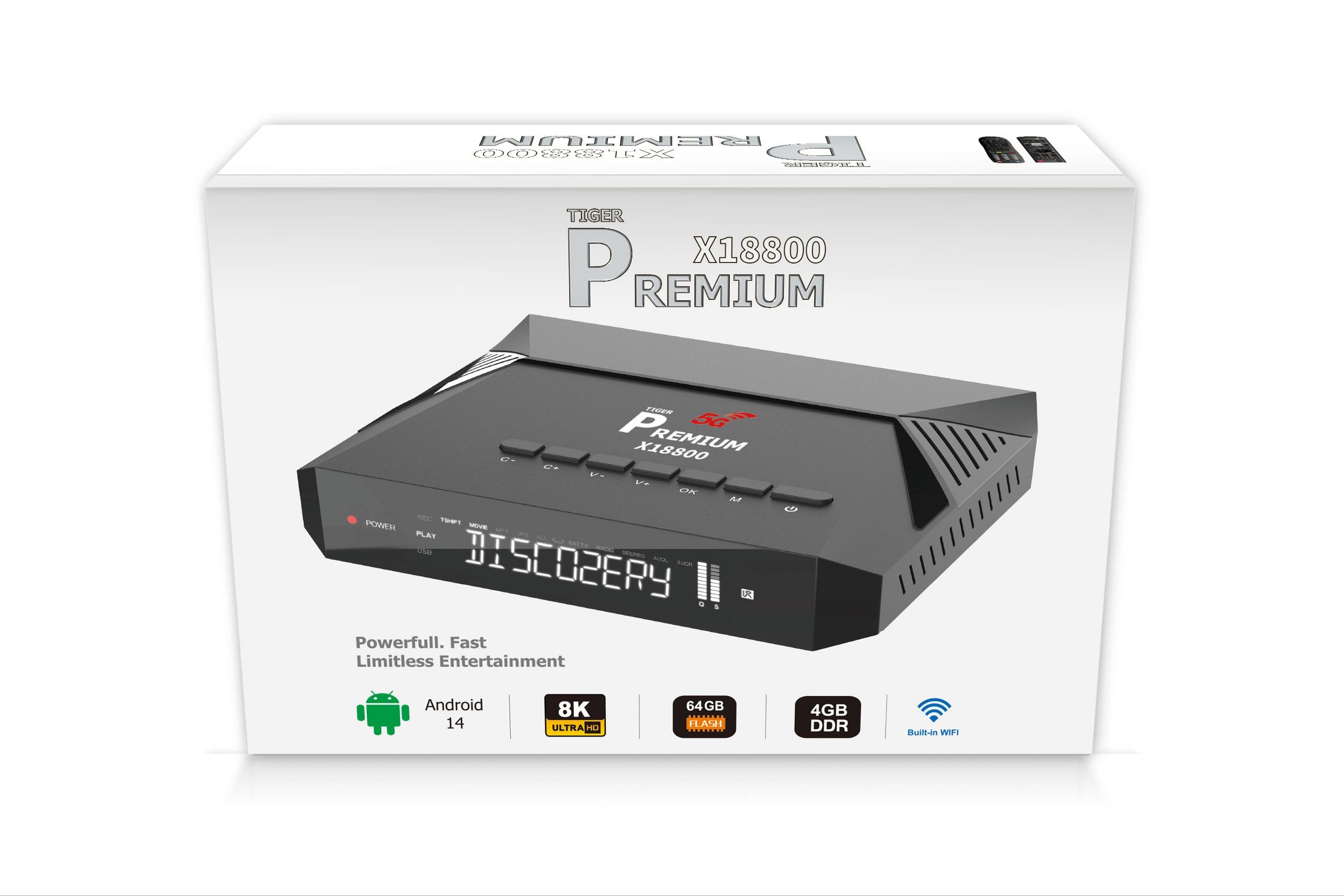 گیرنده پرمیوم X18800 8K دارای هوش مصنوعی و اندروید 14