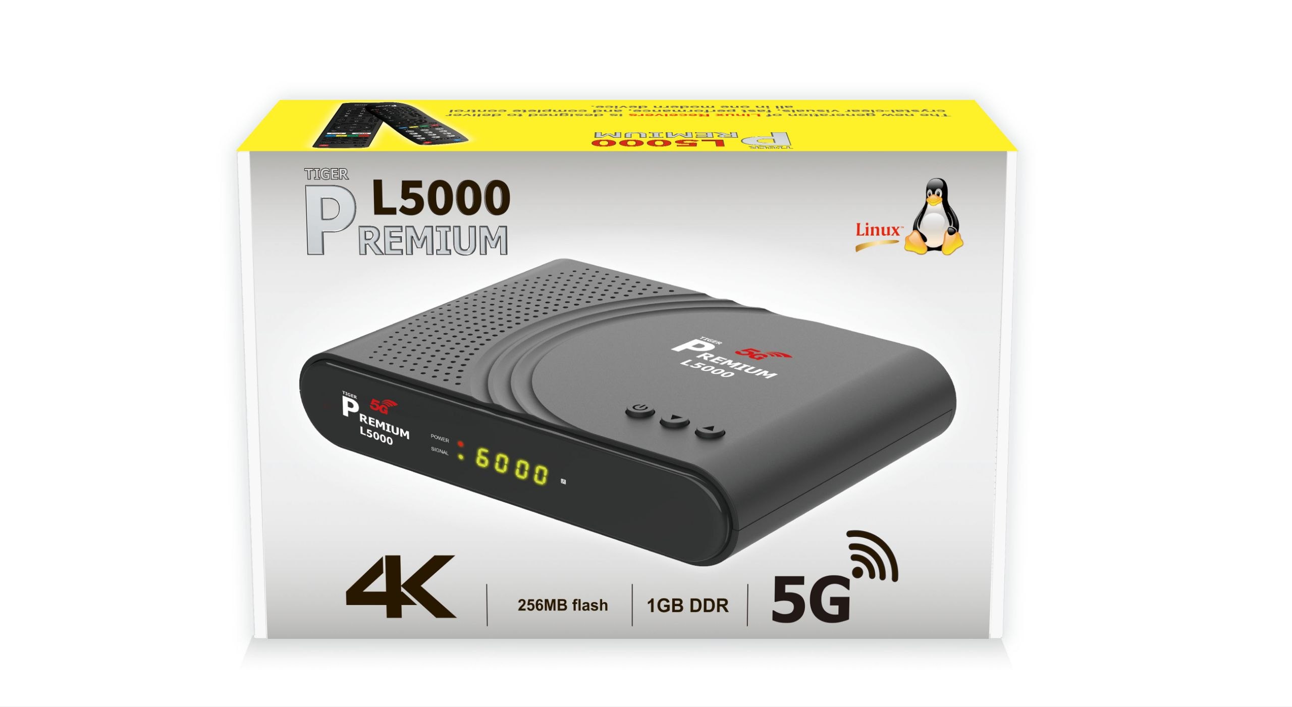 گیرنده پرمیوم مدل L5000 4K دارای سیستم عامل لینوکس