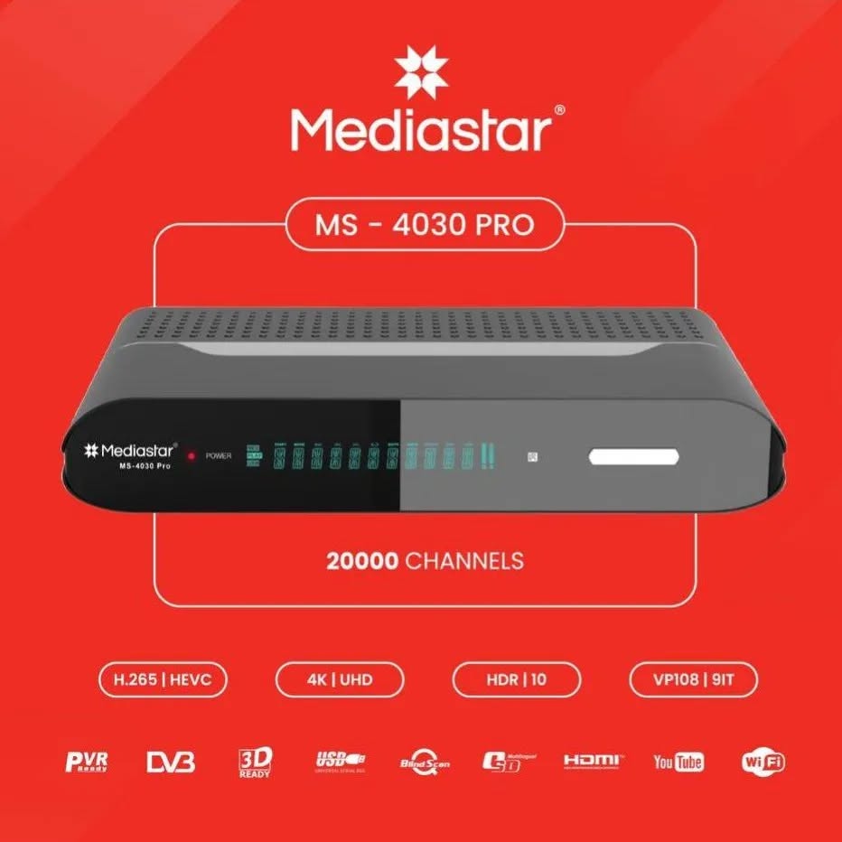 گیرنده دیجیتال مدیا استار مدل 4030Pro  4K
