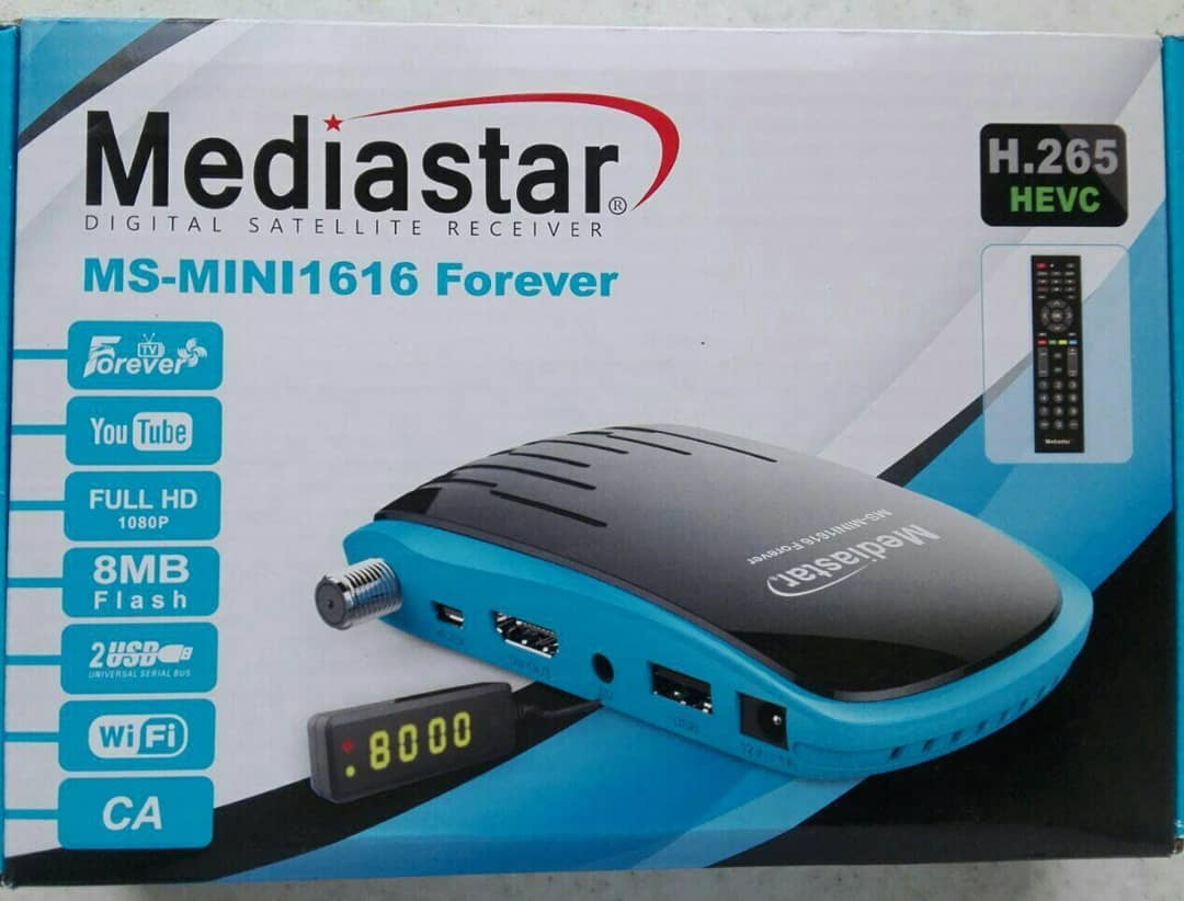 گیرنده مدیا استار مدل 1616 کدک H265